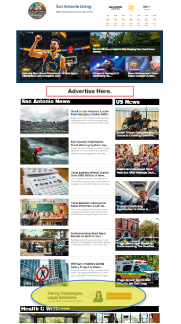 Show your ads to thousands of these homepage visitors.